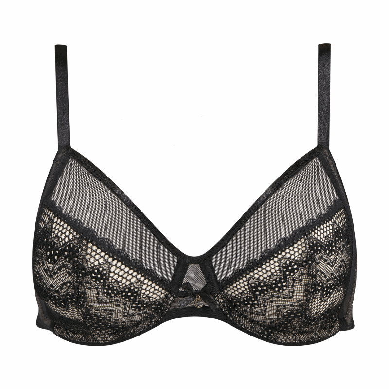 Chantelle 1571 Revele Moi Full Cup Bra in Black