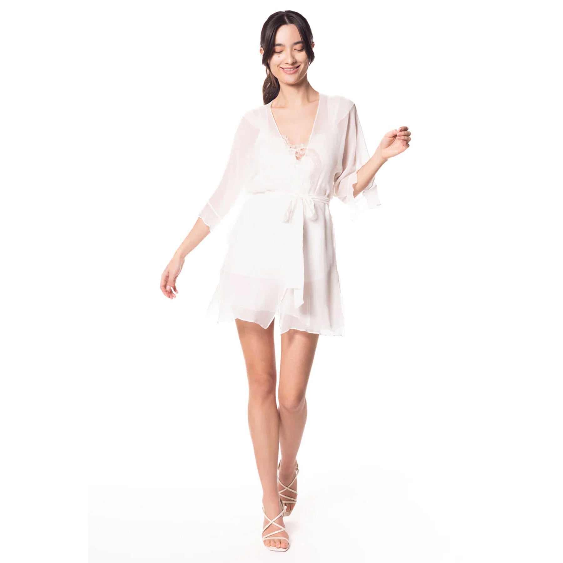 Christine Silk Angels Wrap Robe