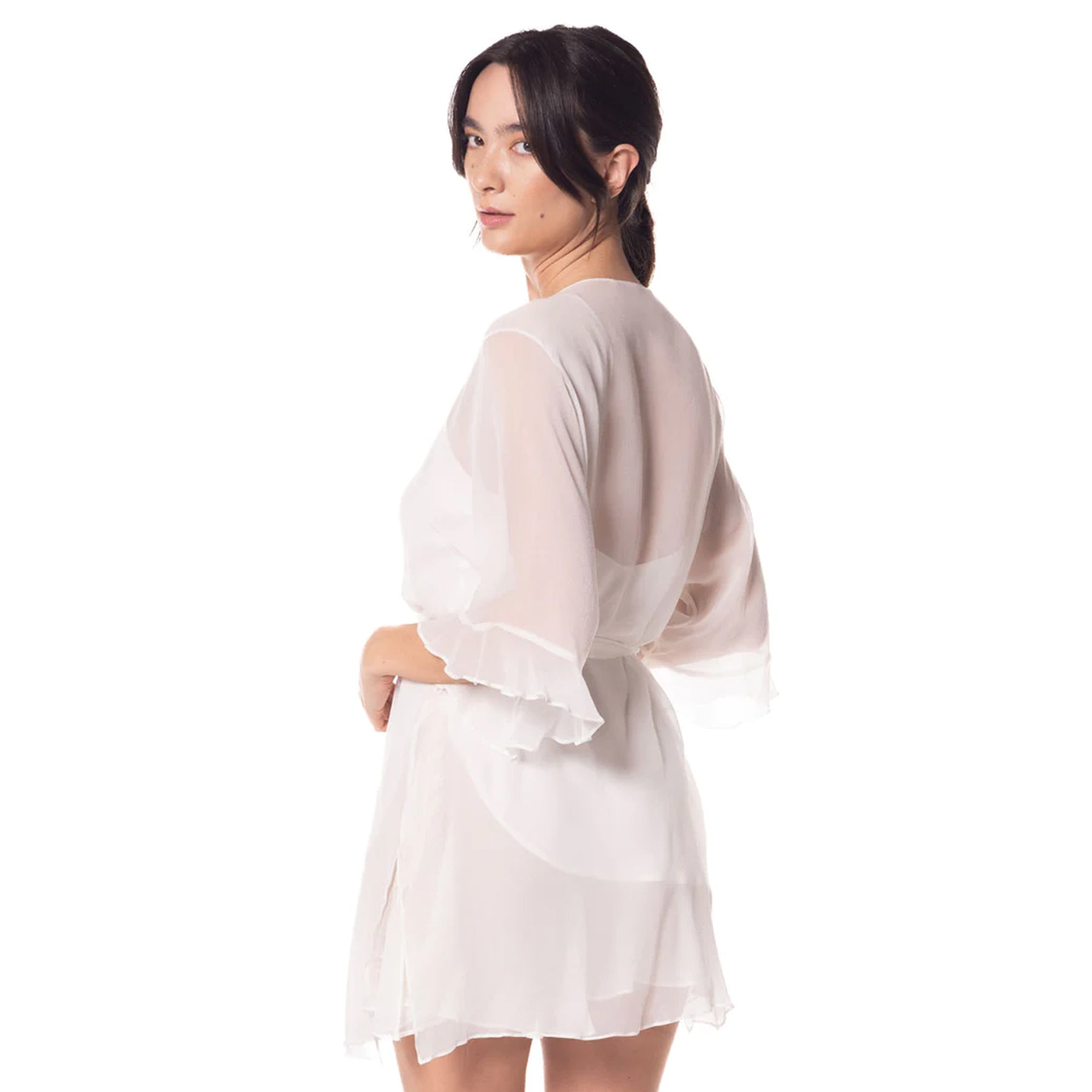 Christine Silk Angels Wrap Robe