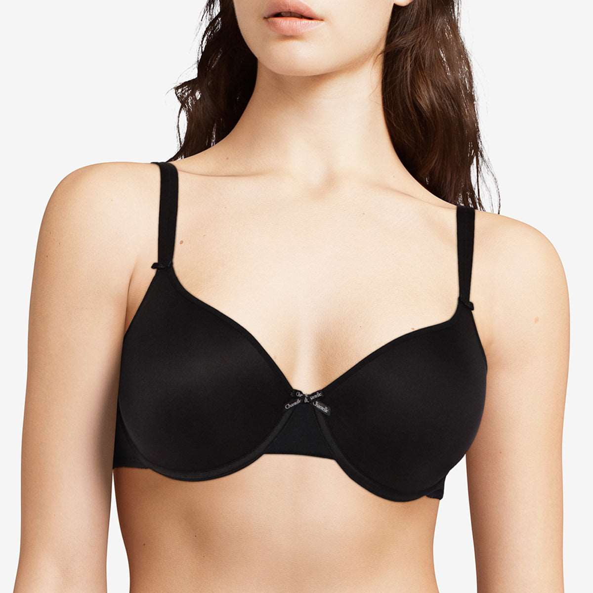 Chantelle bra basic invisible 1241 black bras underwire how should a bra fit lingerie canada linea intima