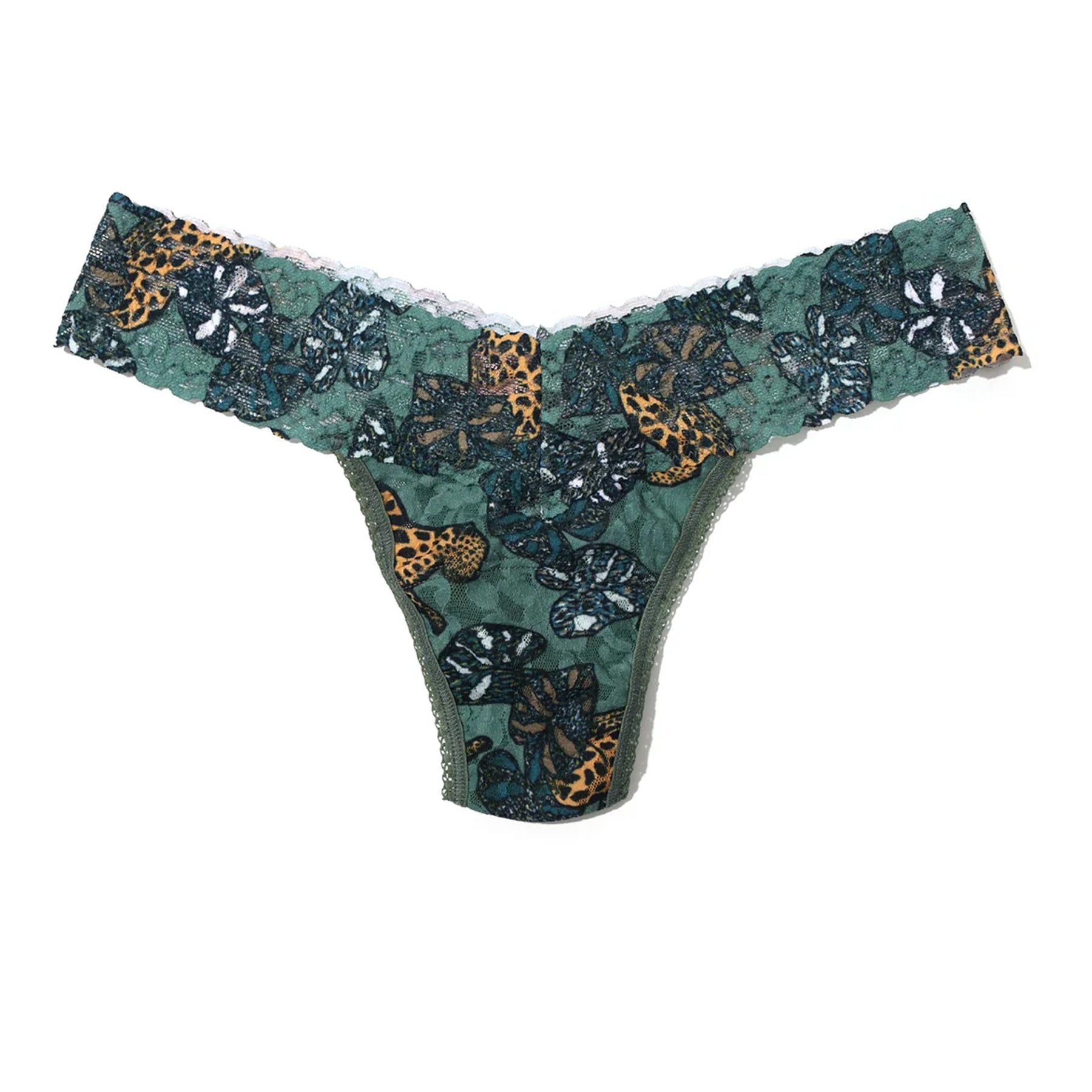 Hanky Panky Printed Lace Low Rise Thong