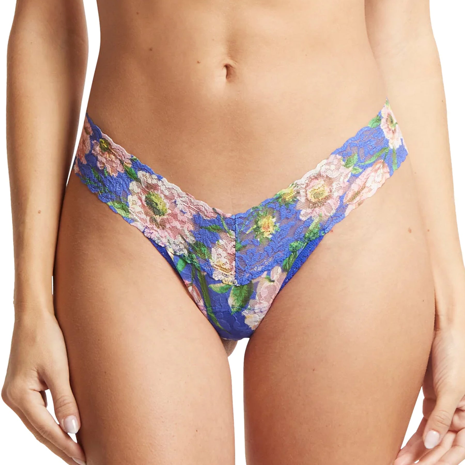 Hanky Panky Printed Lace Low Rise Thong