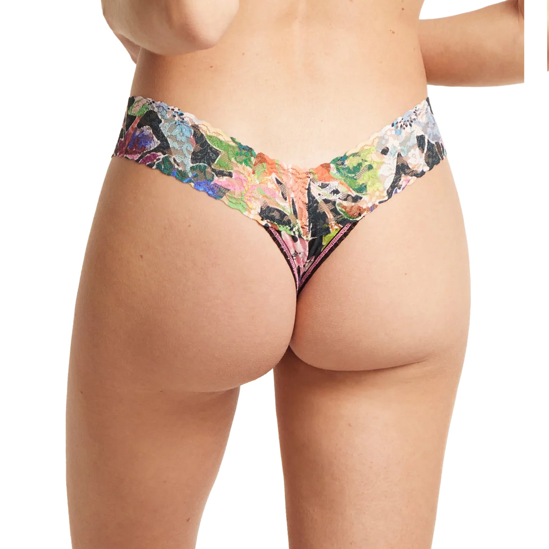 Hanky Panky Printed Lace Low Rise Thong