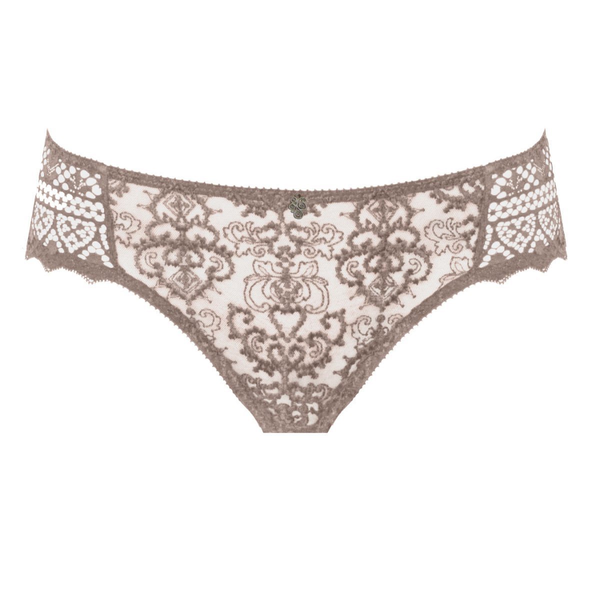 Empreinte cassiopee lace brief panty in rose nude french lingerie canada linea intima