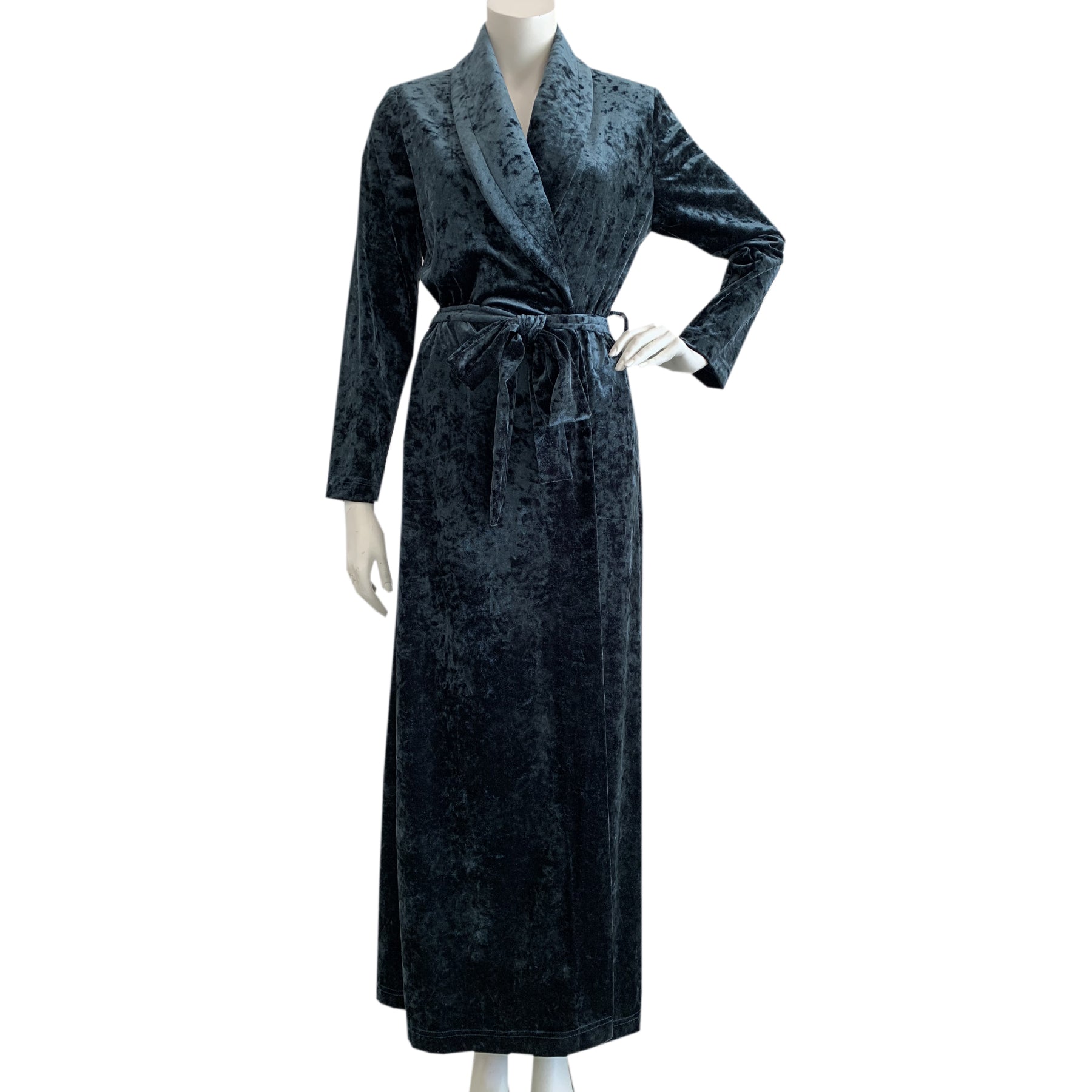 Diamond Tea Crushed Velvet Wrap Robe