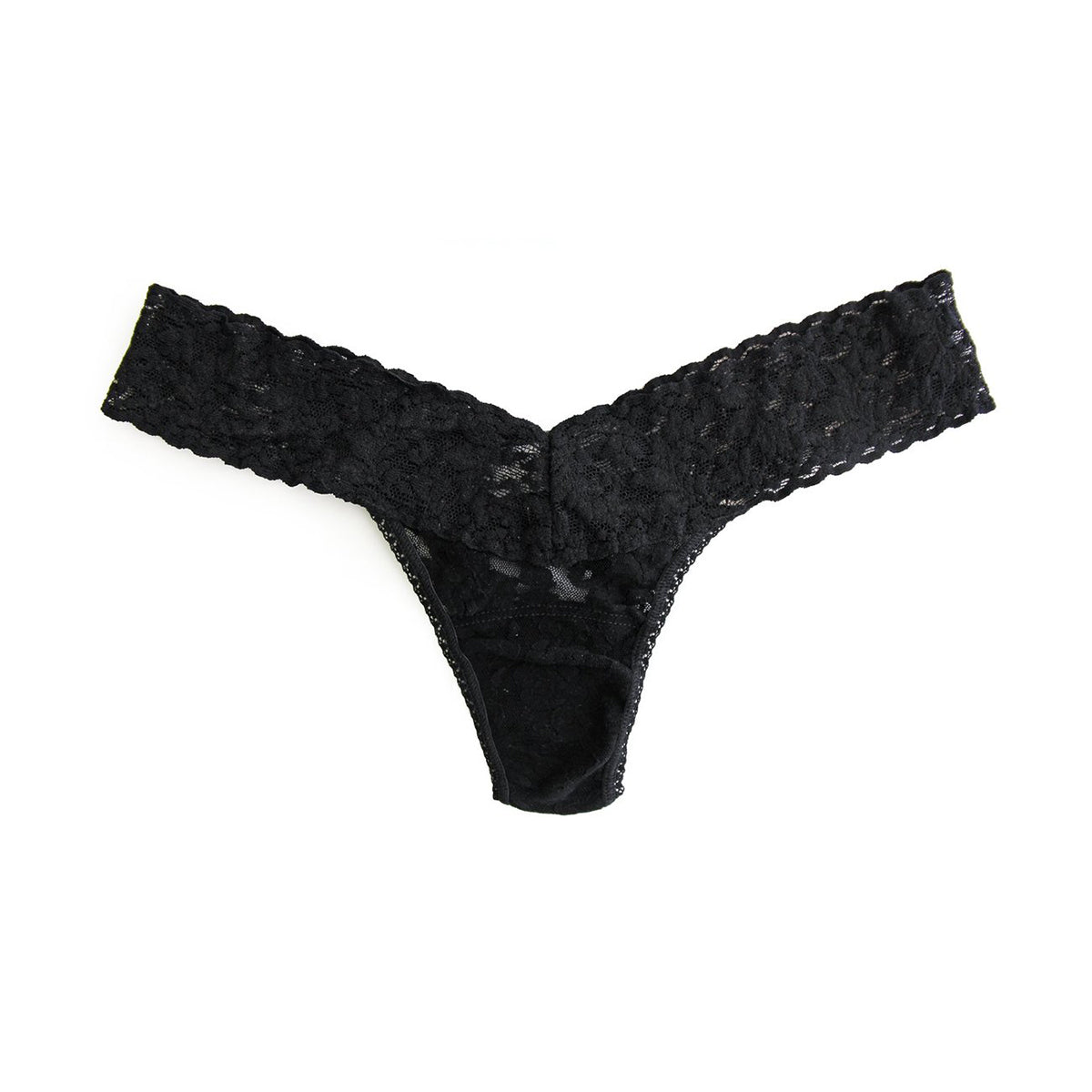 Hanky Panky Lace thong in black lace panty lingerie canada linea intima toronto low rise thong