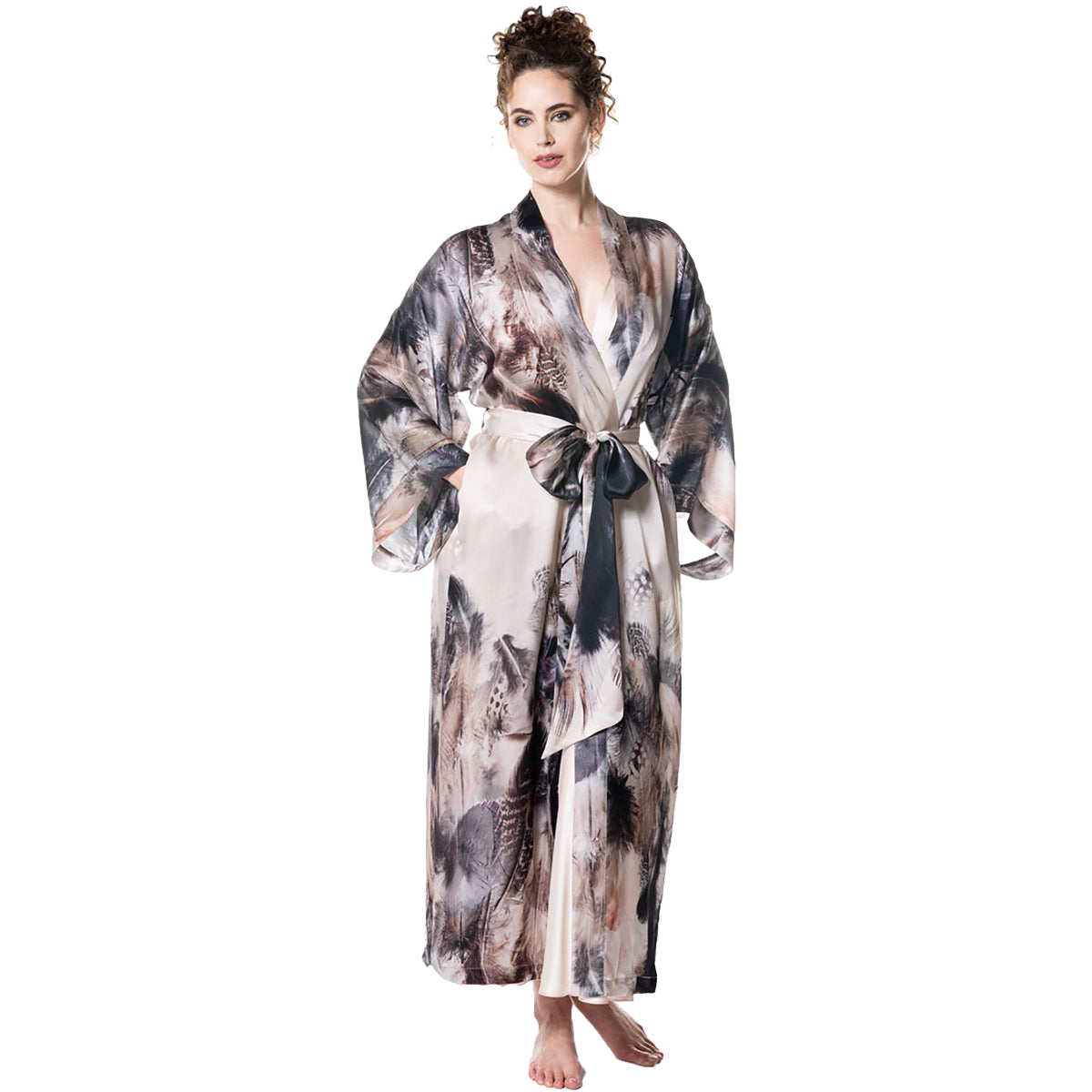 Christine Silk Bijoux Long Robe