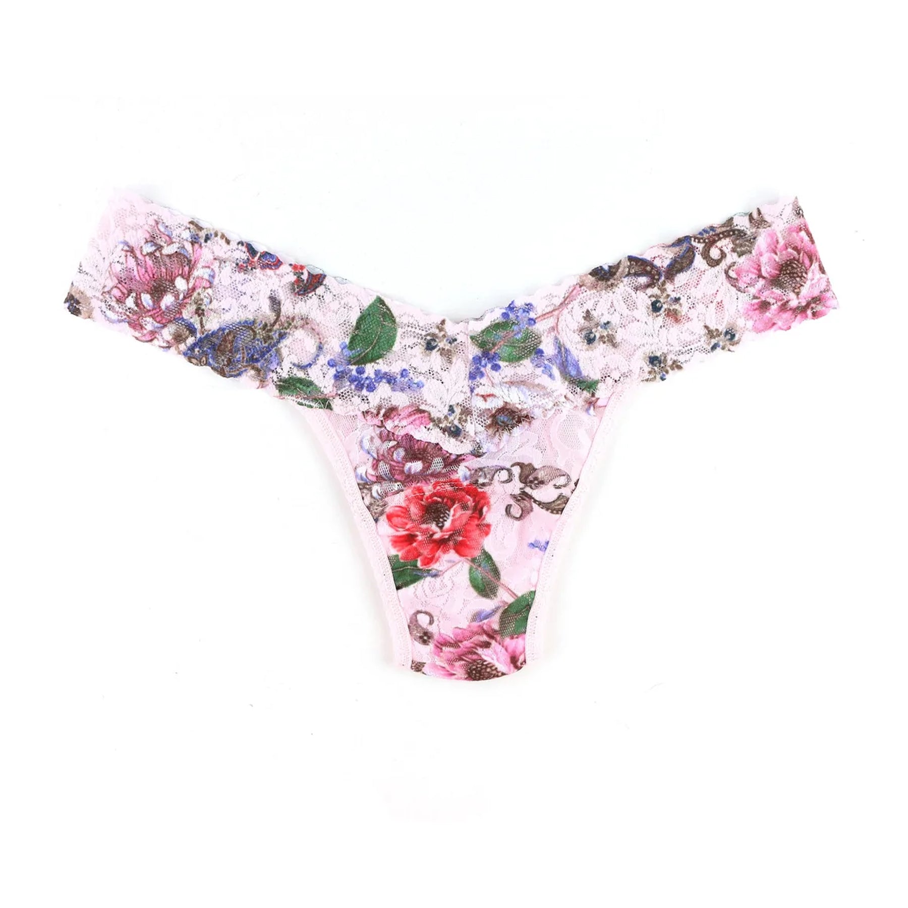 Hanky Panky Printed Lace Low Rise Thong