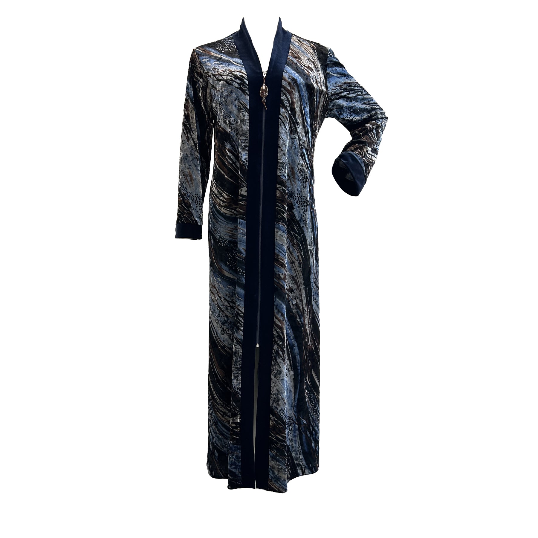 A Diamond Tea Brand Zip black robe.