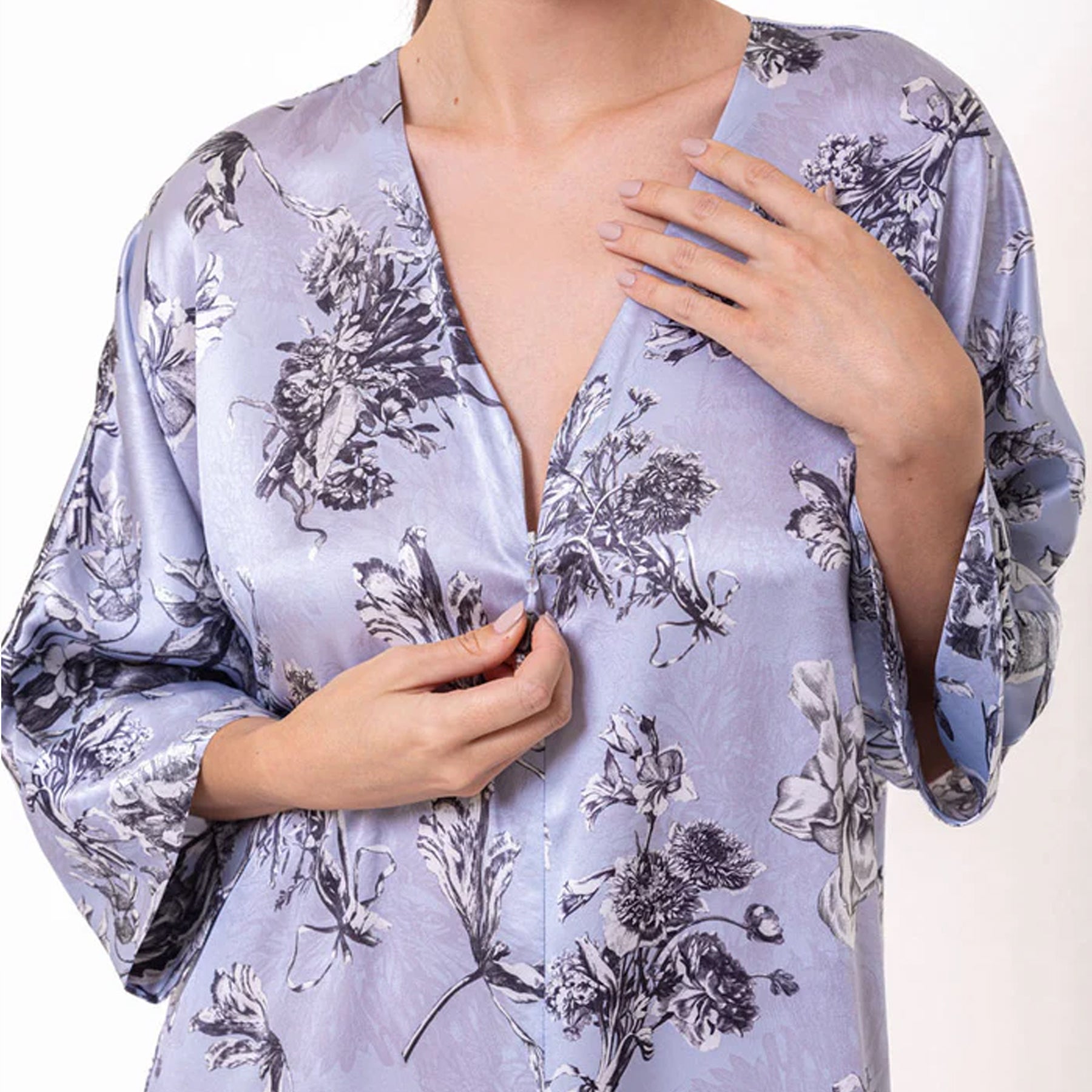 Christine Toile Jardin Silk Caftan