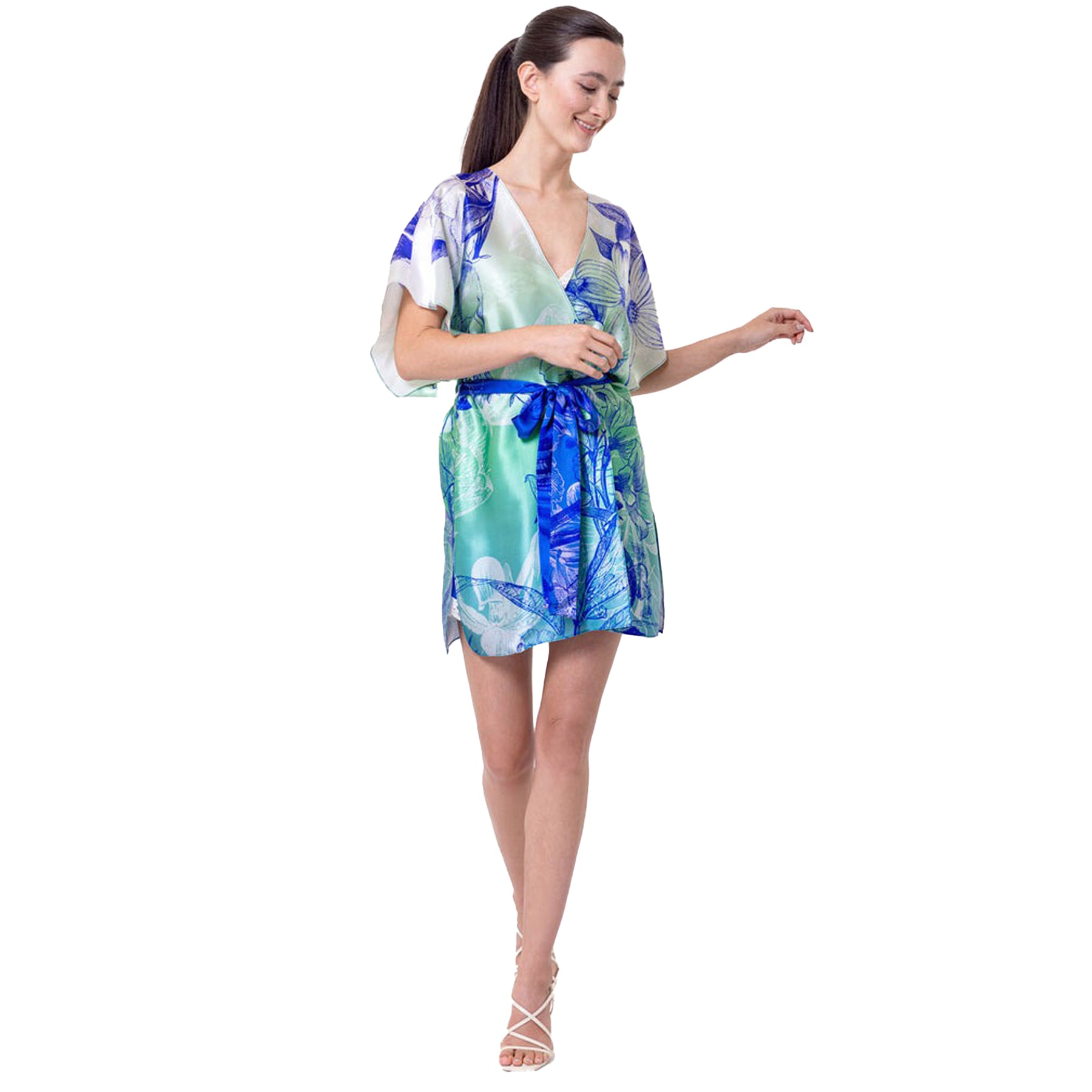 Christine Belize Short Wrap Robe