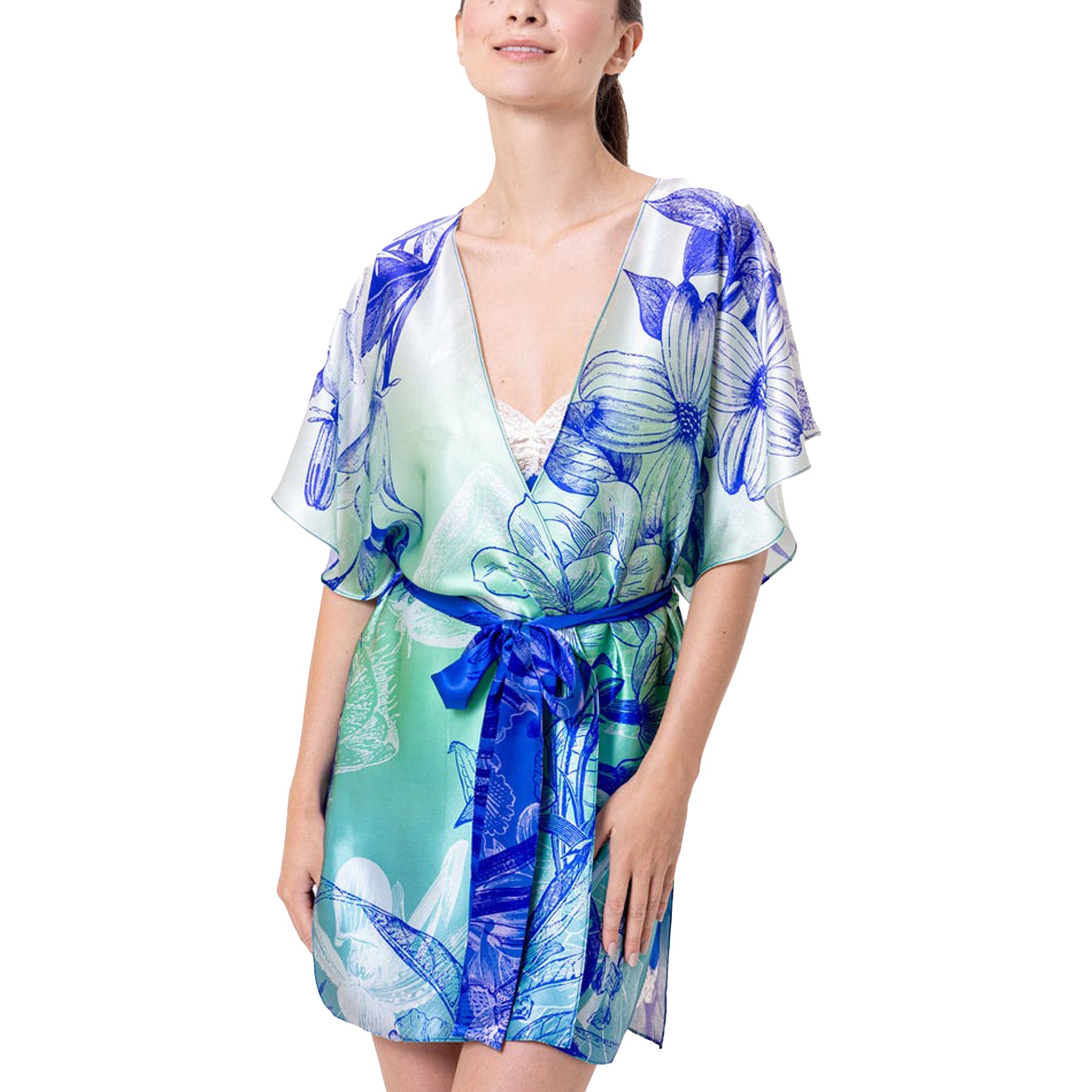 Christine Belize Short Wrap Robe