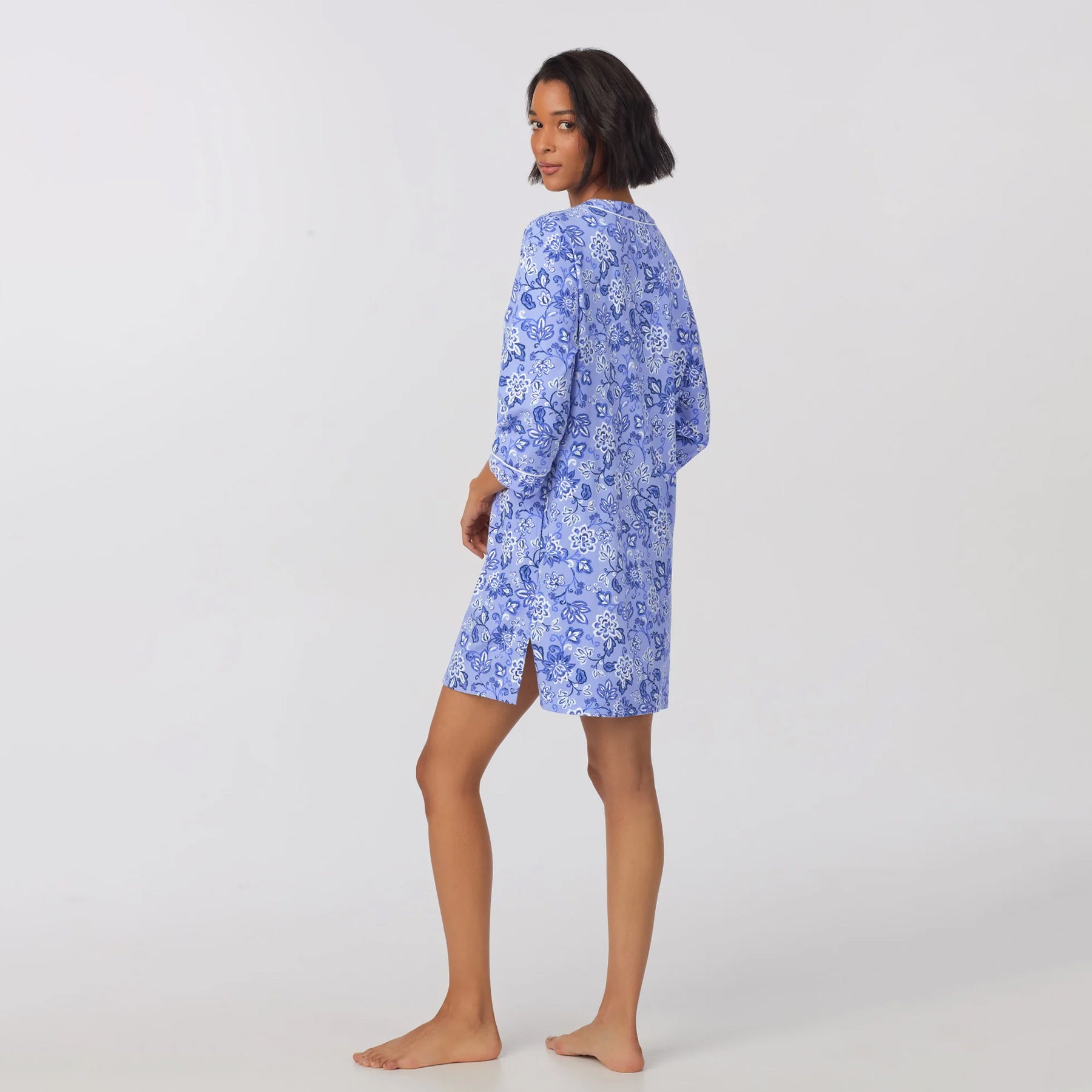 Bed Head Sleepshirt V-neck3/4 Sleeves