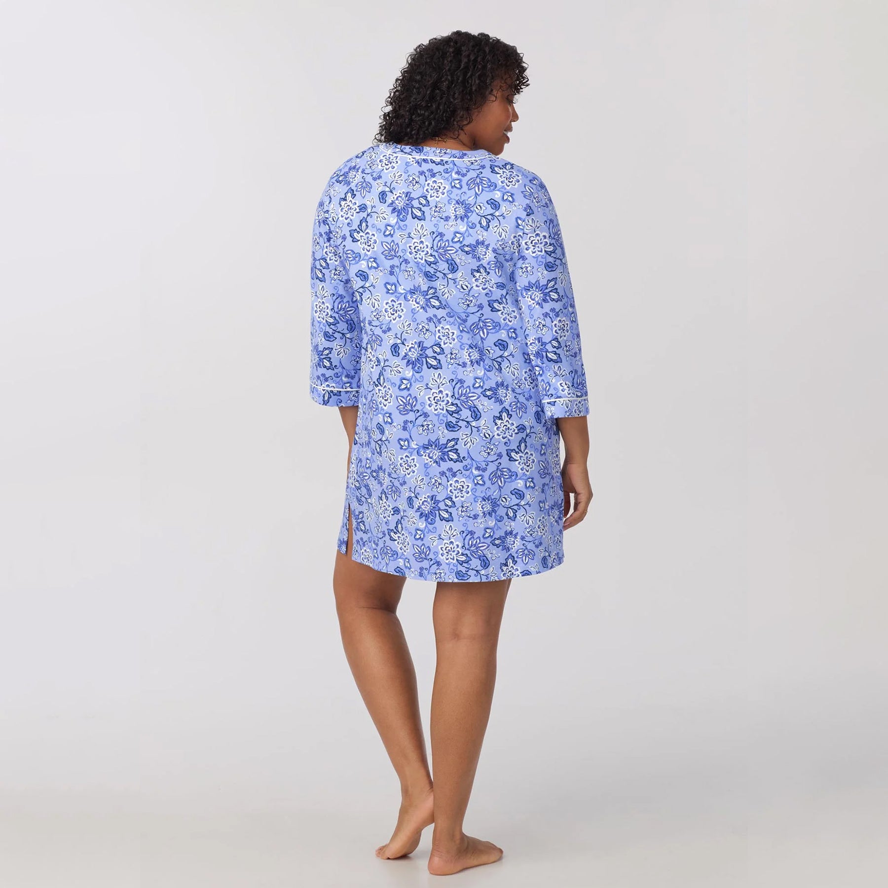 Bed Head Sleepshirt V-neck3/4 Sleeves