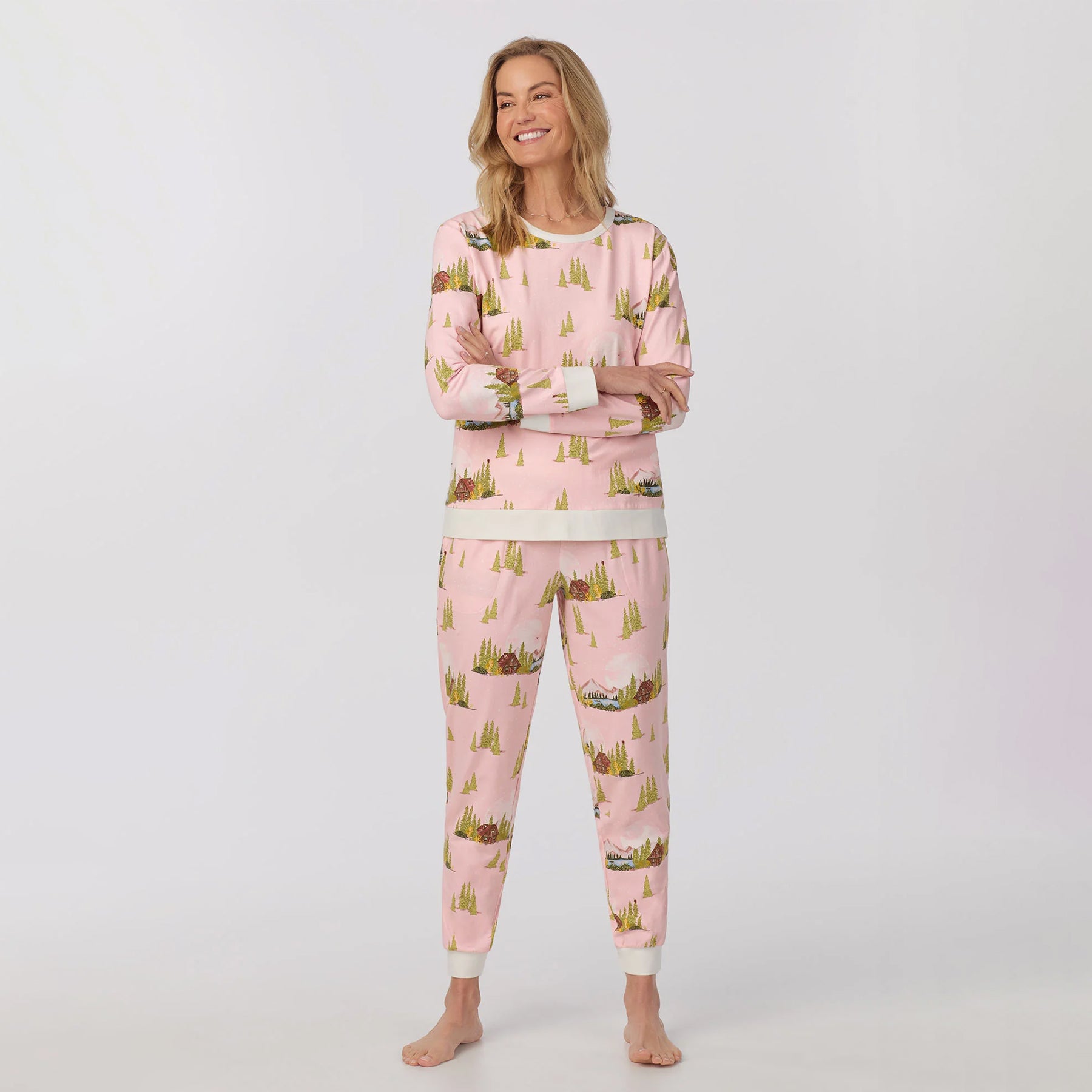 Bed Head Long Sleeve Pullover and Jogger PJ Set