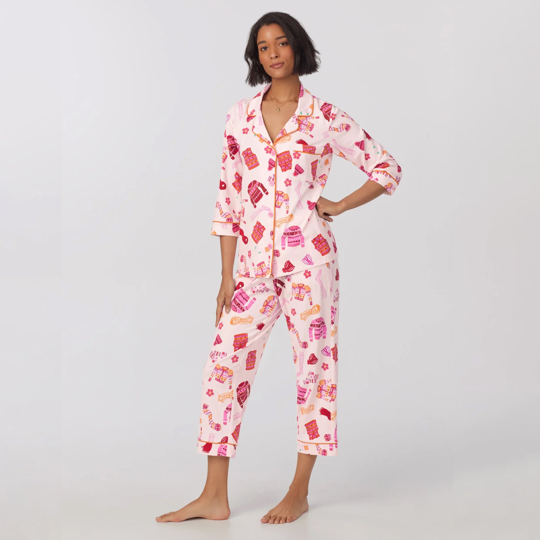 Bed Head 3/4 Slv Cropped Pant PJ Set