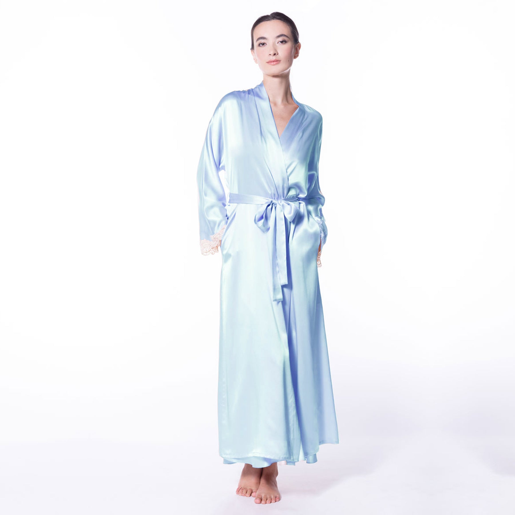 Christine Silk Bijoux Long Robe