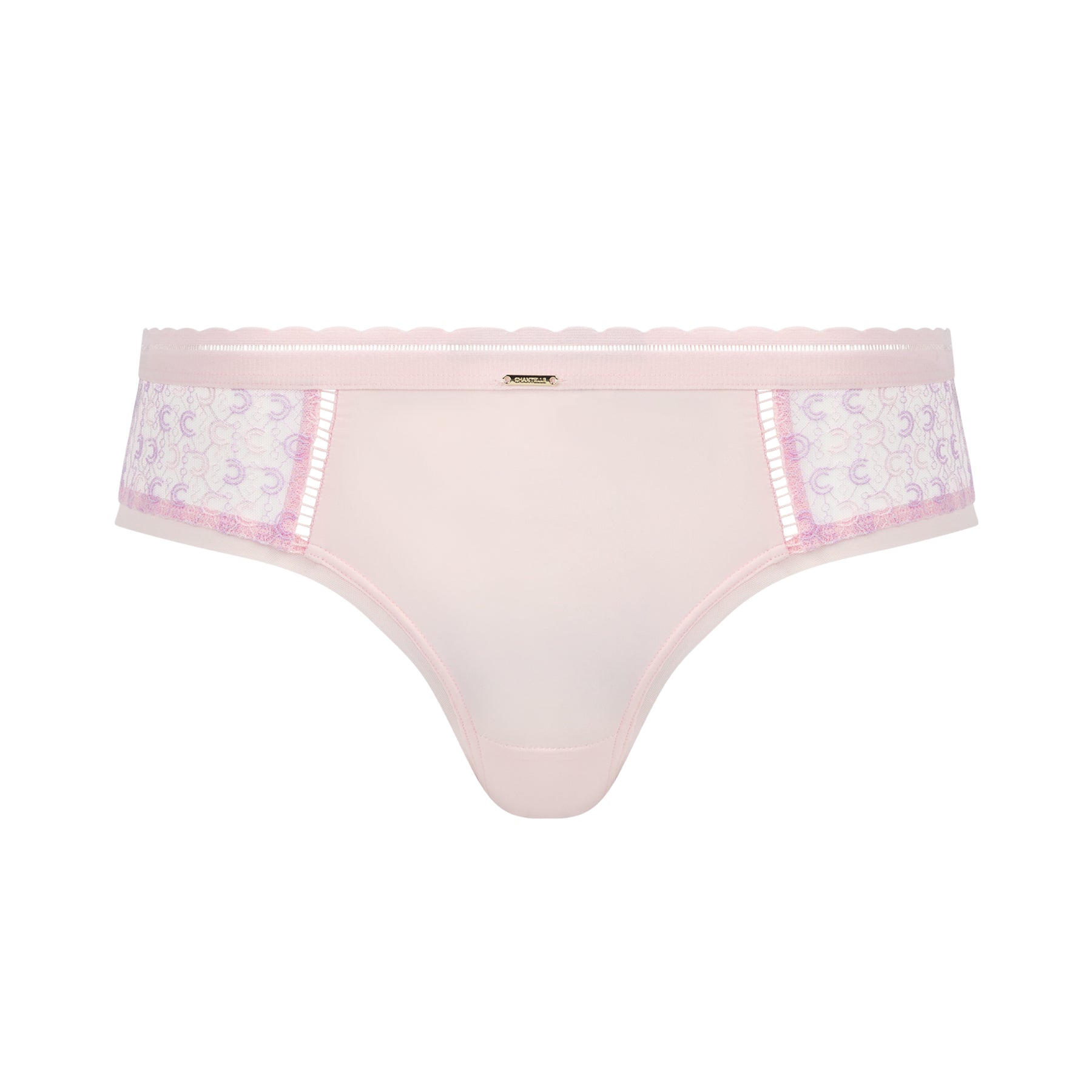 A pack-shot of the Shorty Pink Chantelle on the white background.