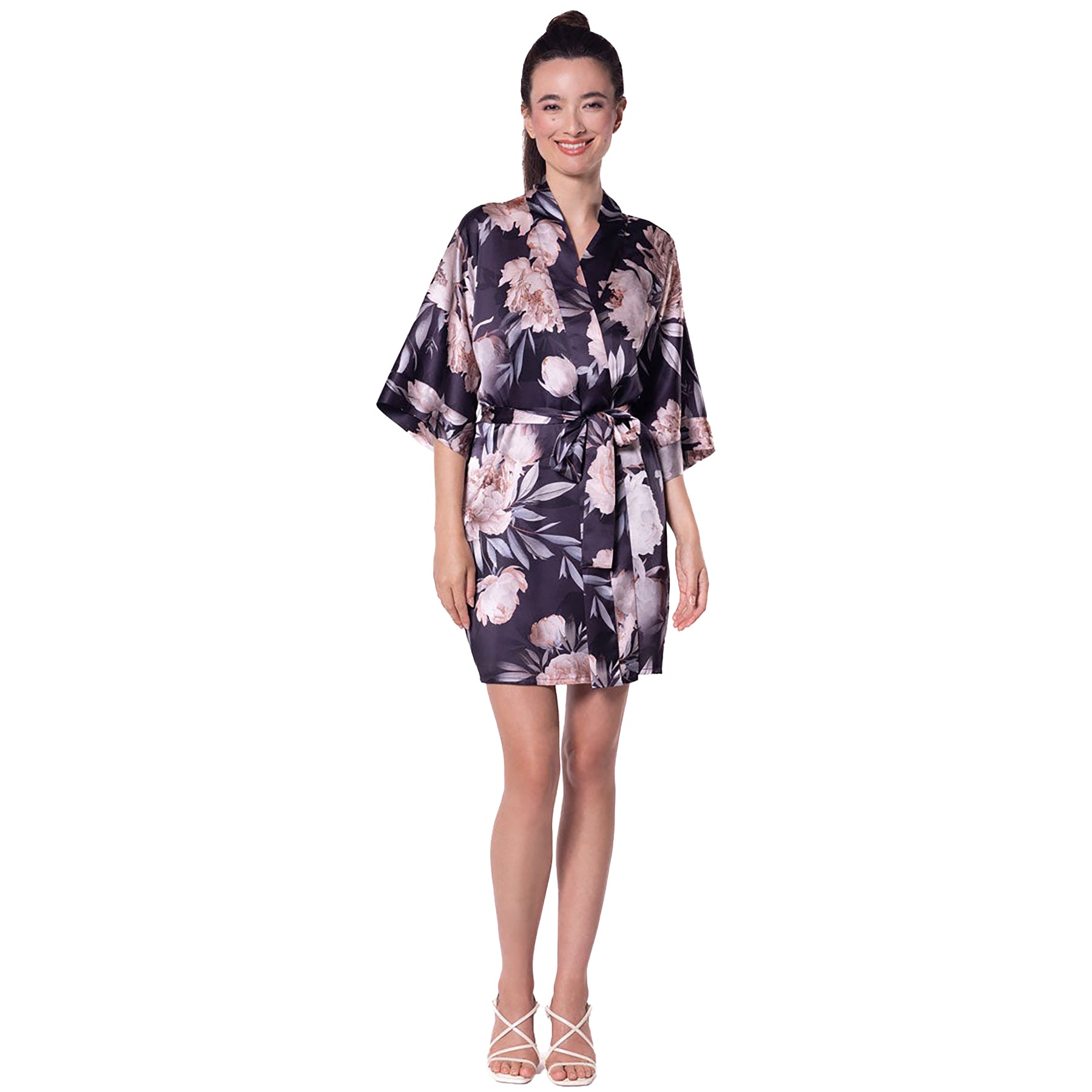 Christine After Dark Printed Short Robe