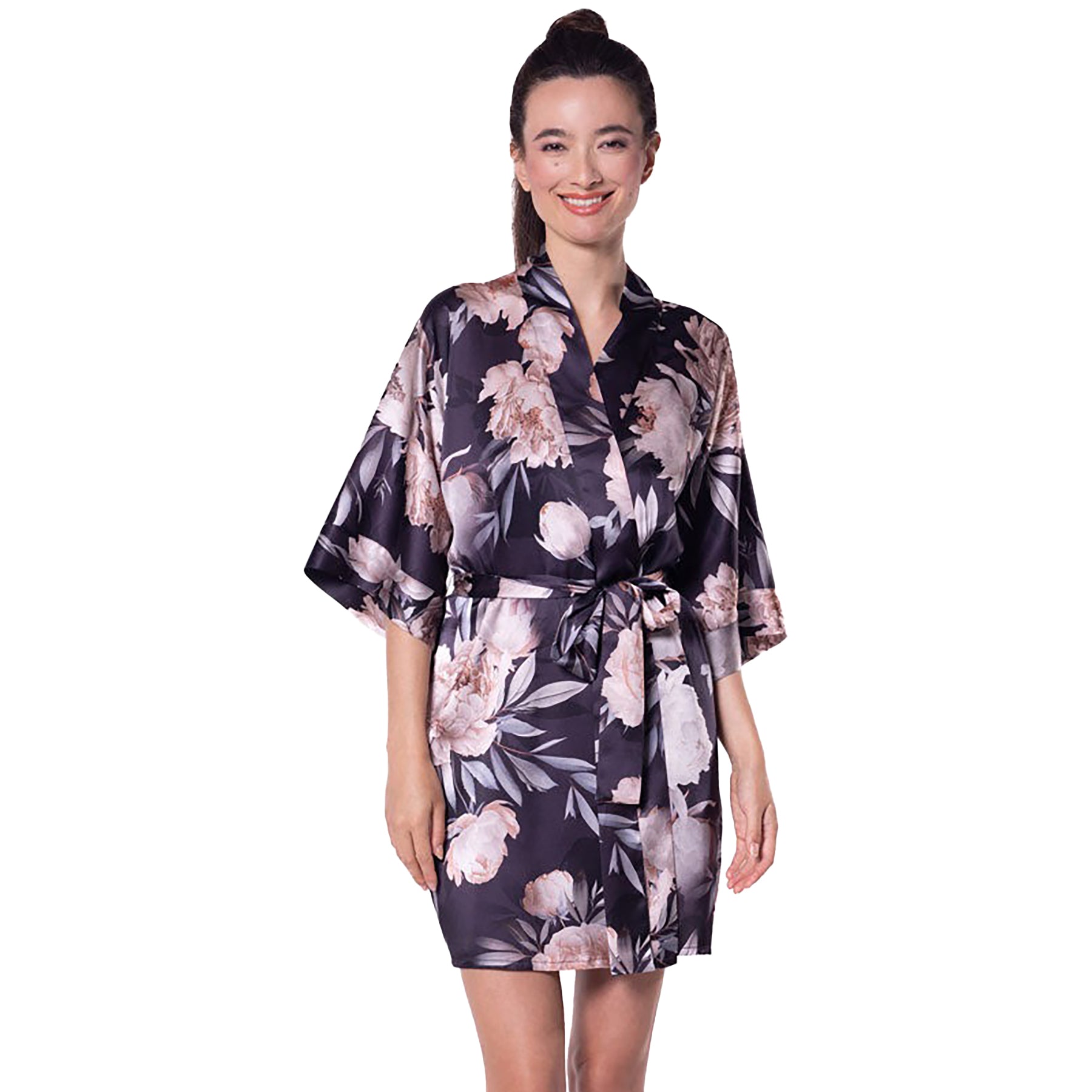 Christine After Dark Printed Short Robe