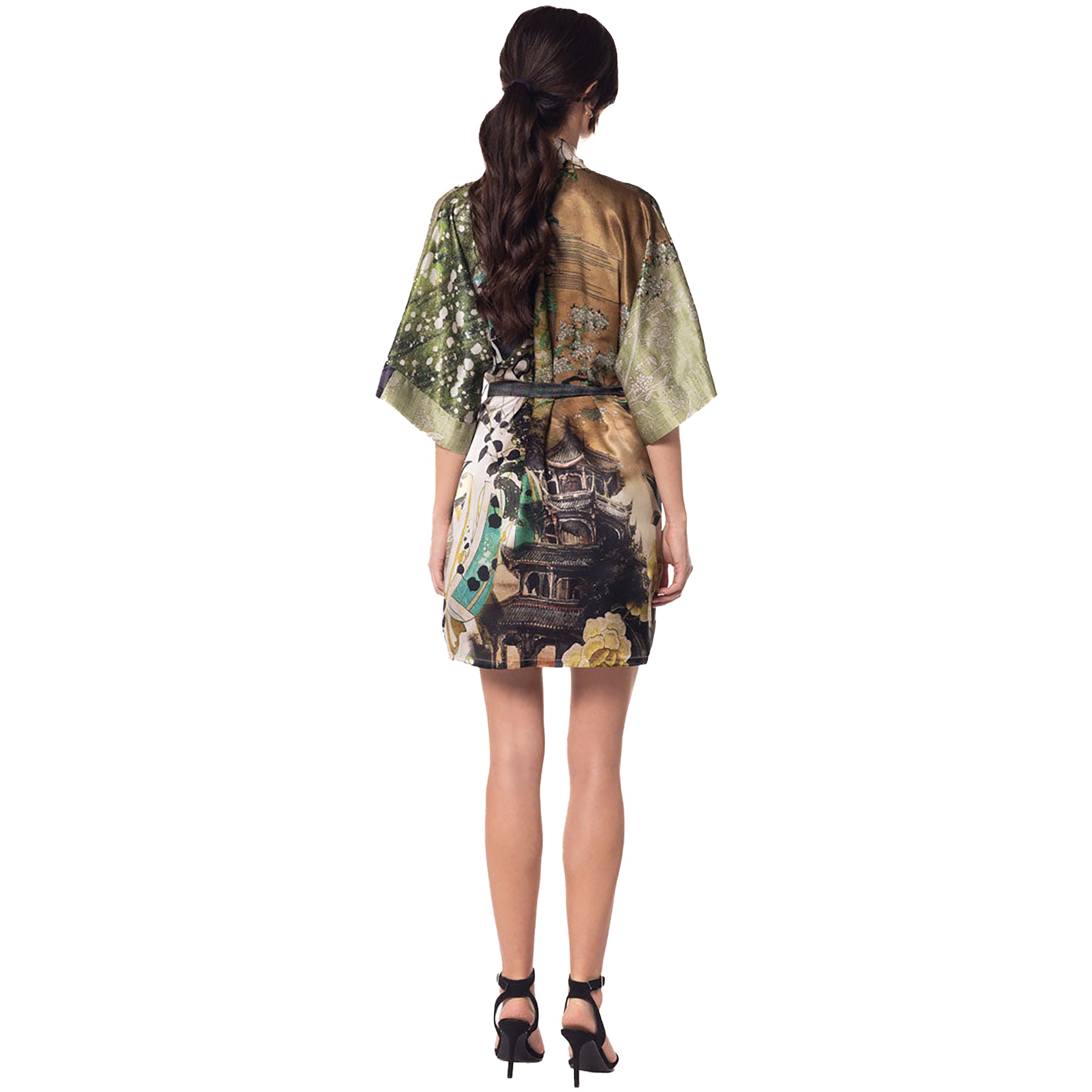 Christine Winter Geisha Silk Short Robe