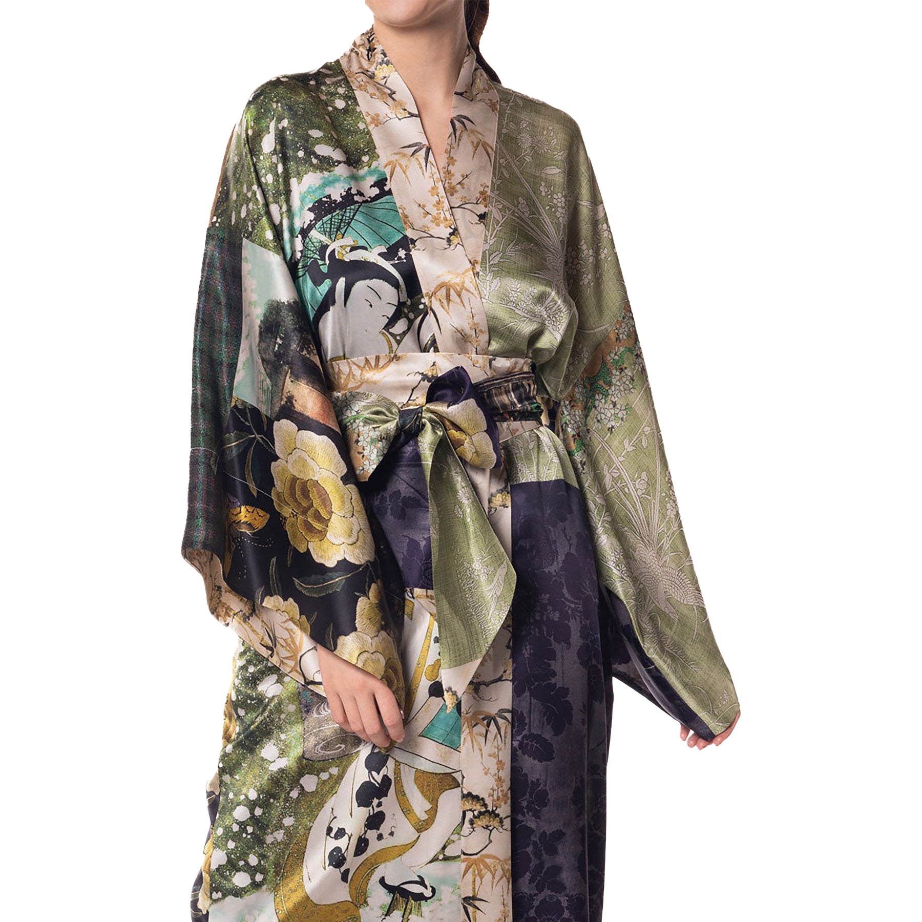 Christine Winter Geisha Silk Long Robe