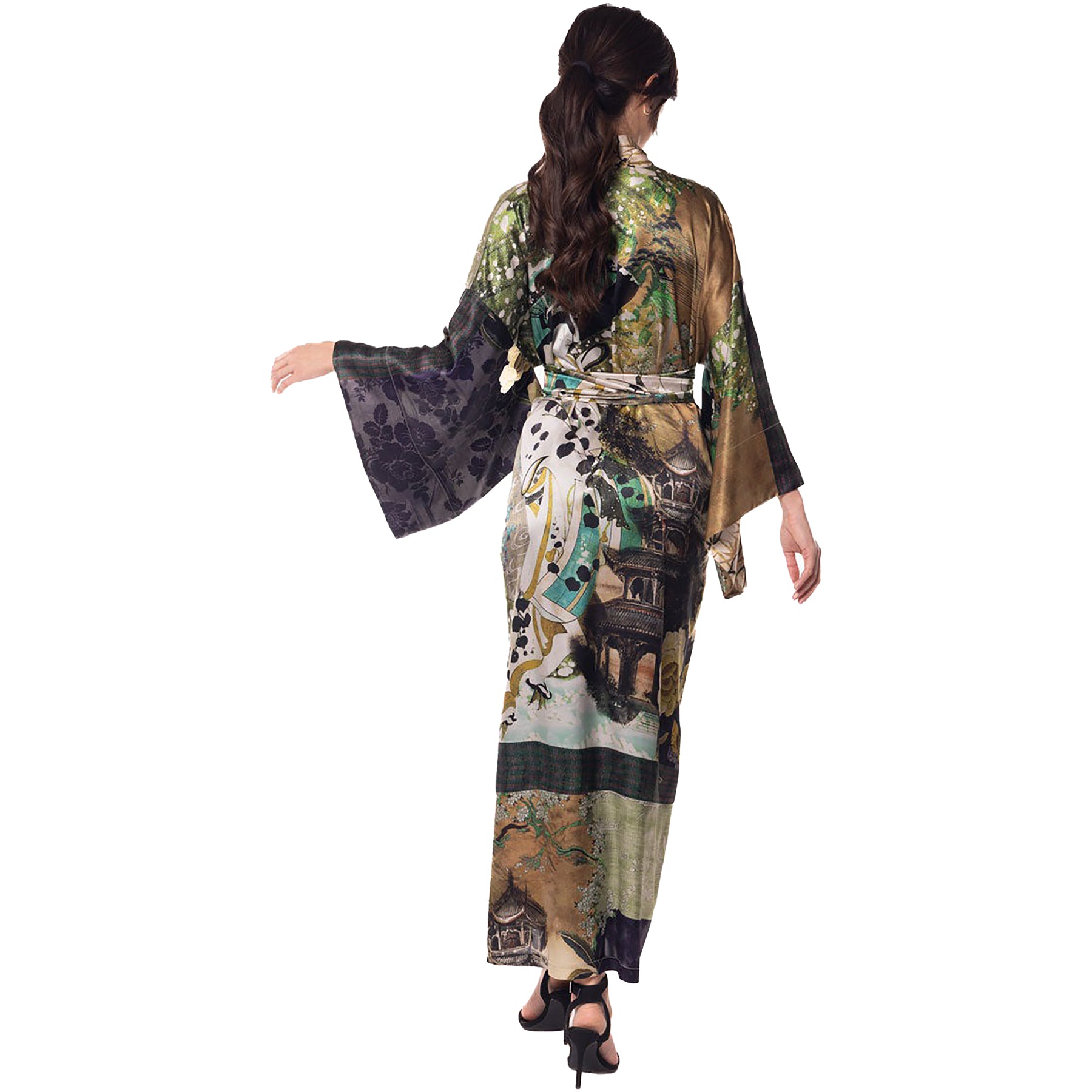 Christine Winter Geisha Silk Long Robe