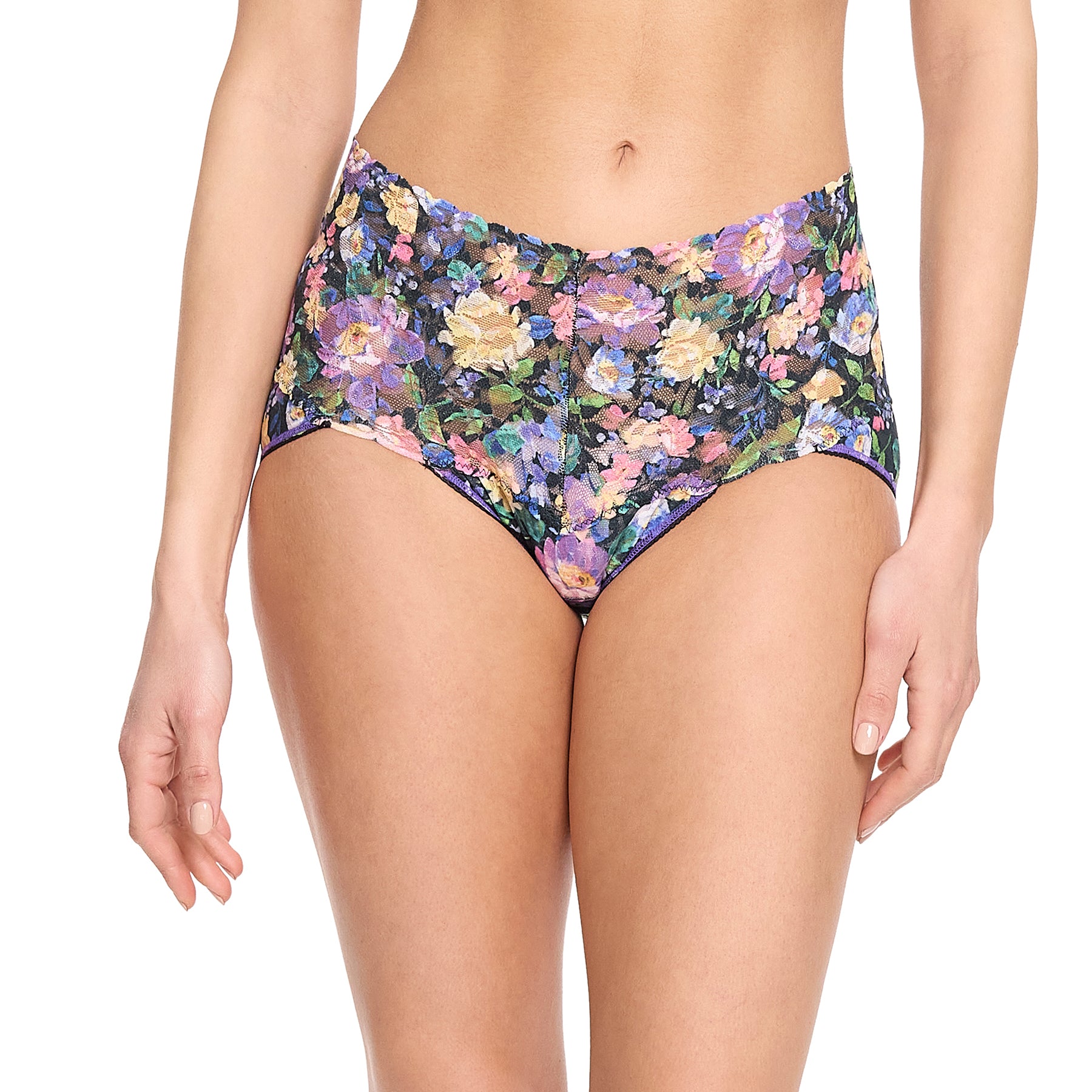 Hanky Panky Printed Lace V-Kini Retro Briefs