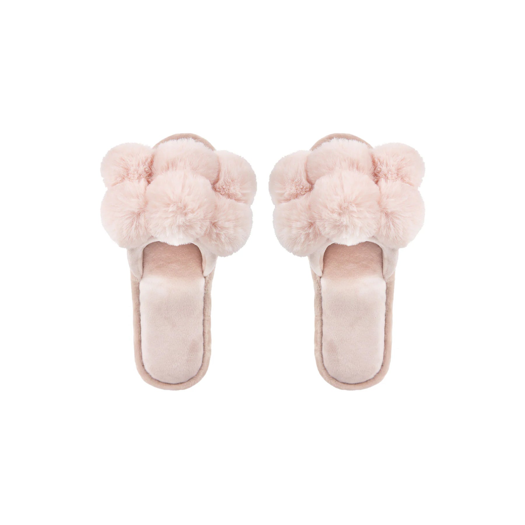 MeMoi Lux Pom Pom Slippers