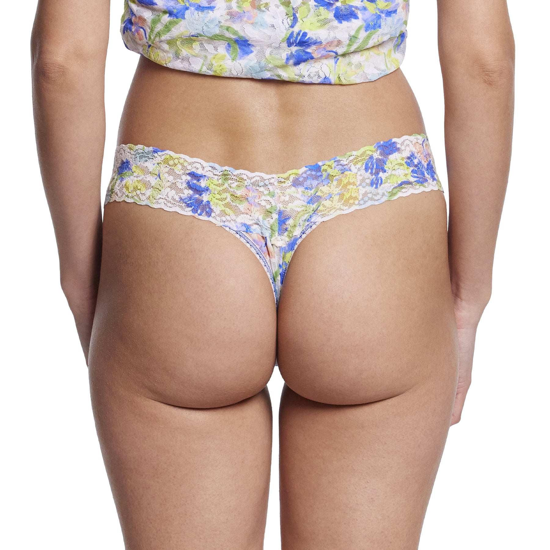 Hanky Panky Printed Lace Low Rise Thong