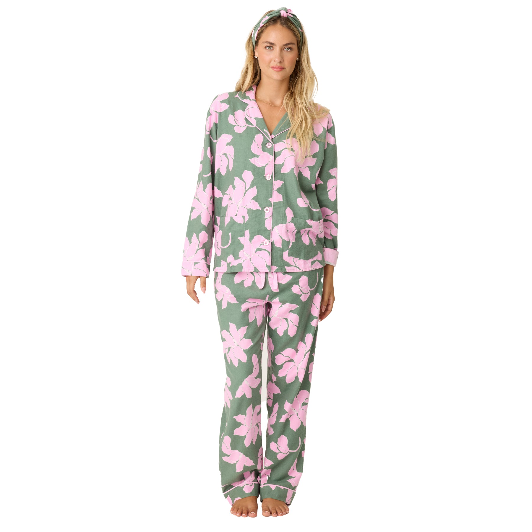 PJ Salvage Find Peace Within Flannel PJ Set