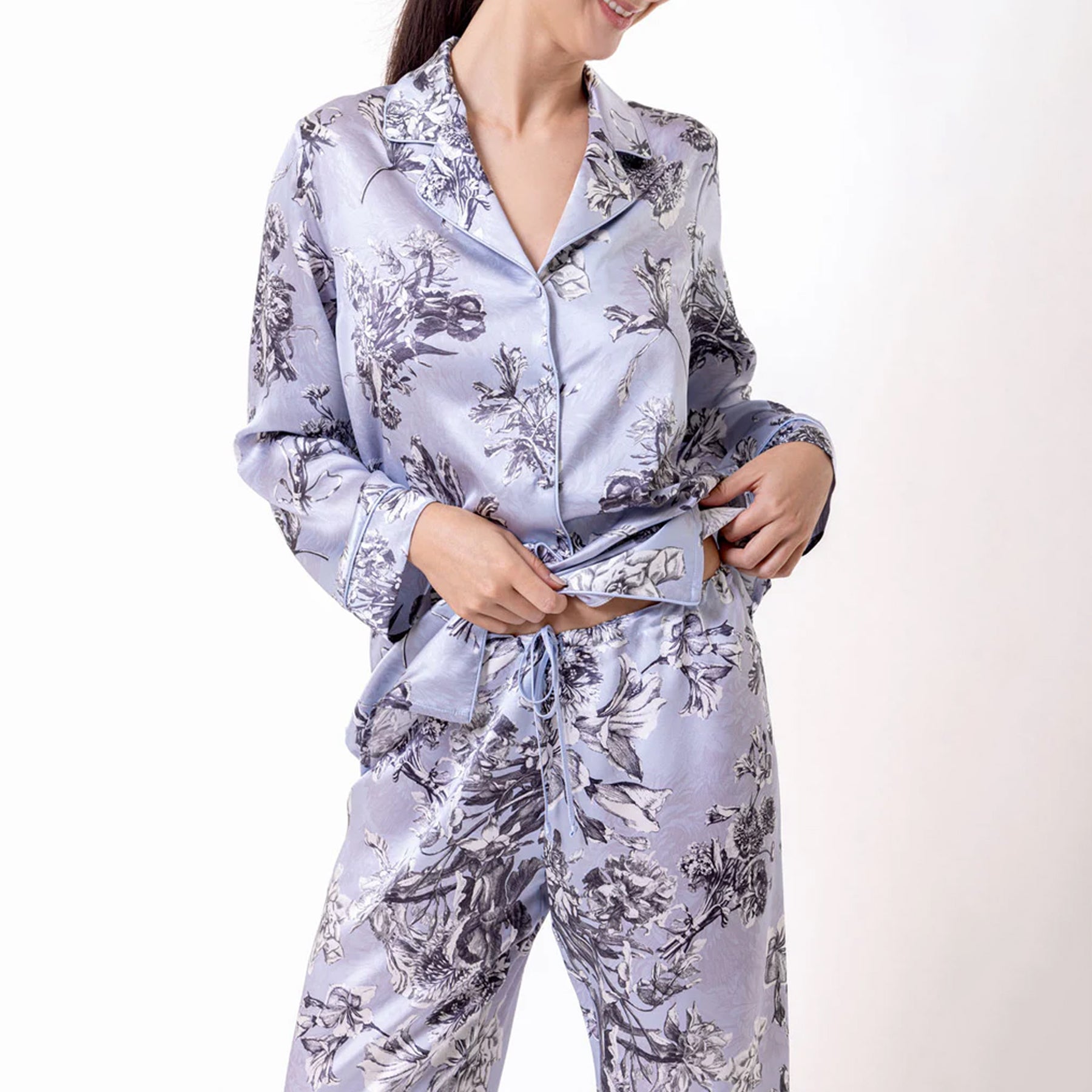 Christine Toile Jardin Silk Pyjama