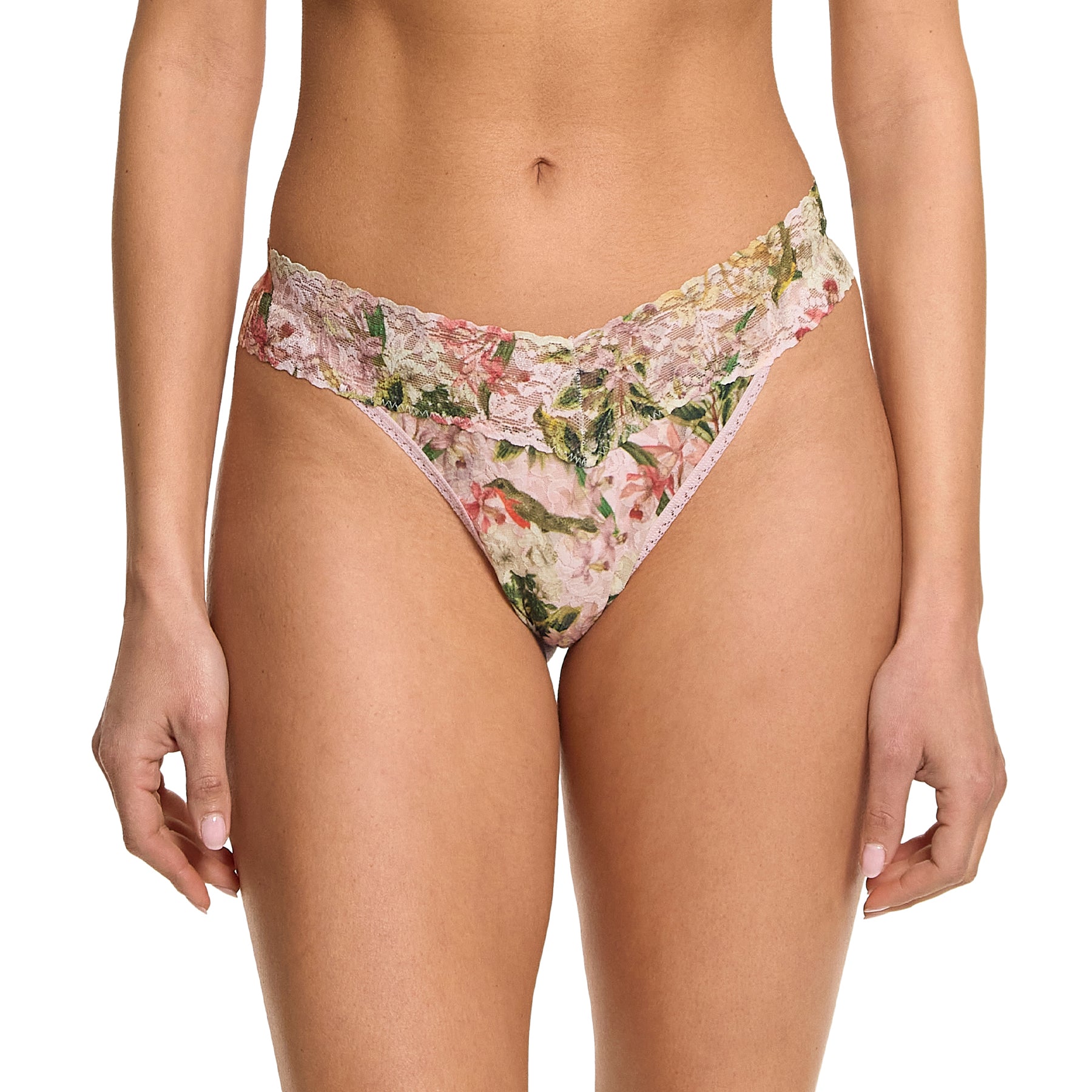 Hanky Panky Printed Lace Original Rise Thong