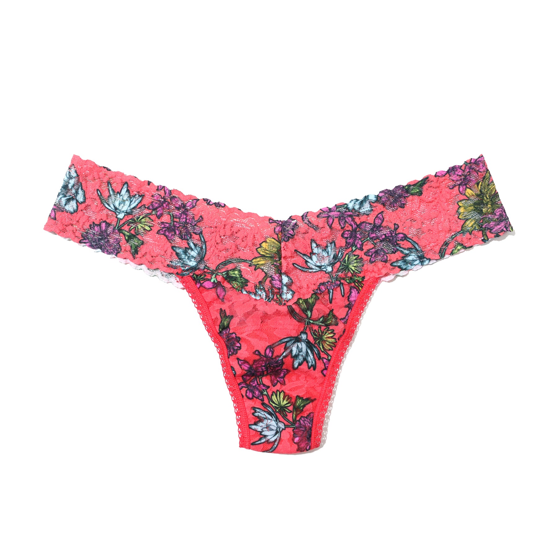 Hanky Panky Printed Lace Low Rise Thong