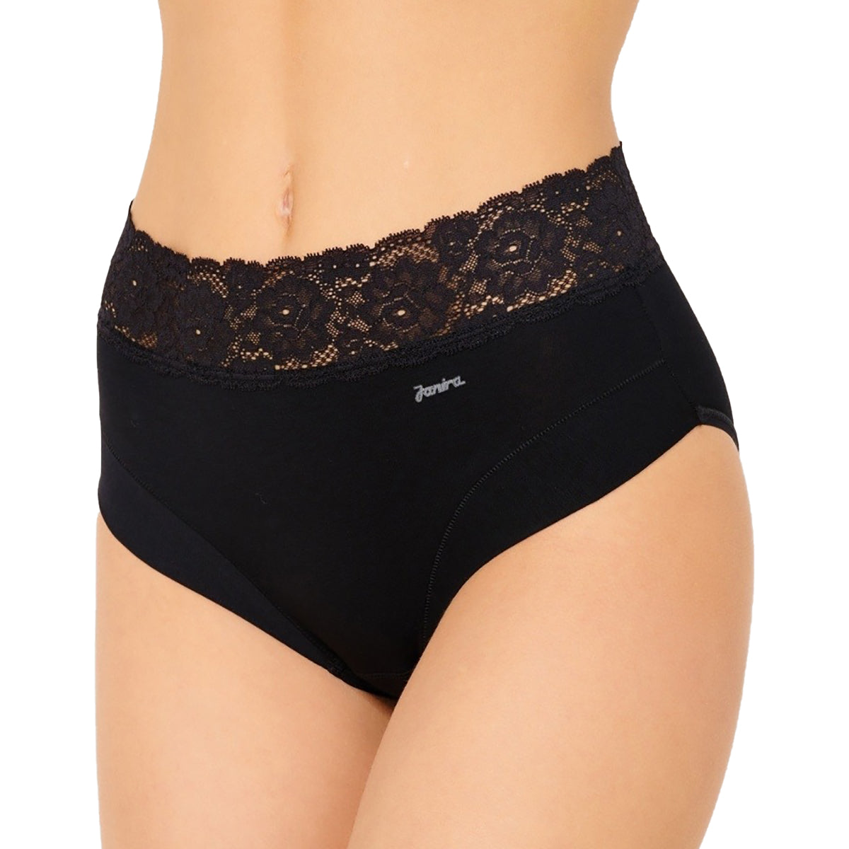 Janira dolce cinture brief black panty cotton underwear spain spanish lingerie canada linea intima