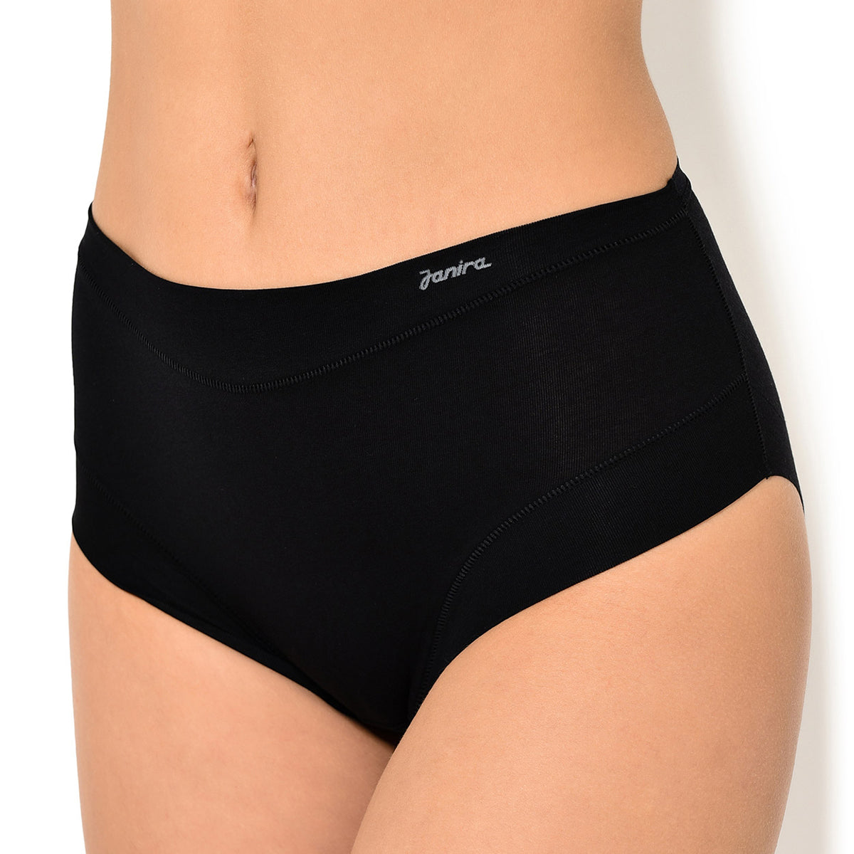 Janira cotton band brief in black panty lingerie canada linea intima