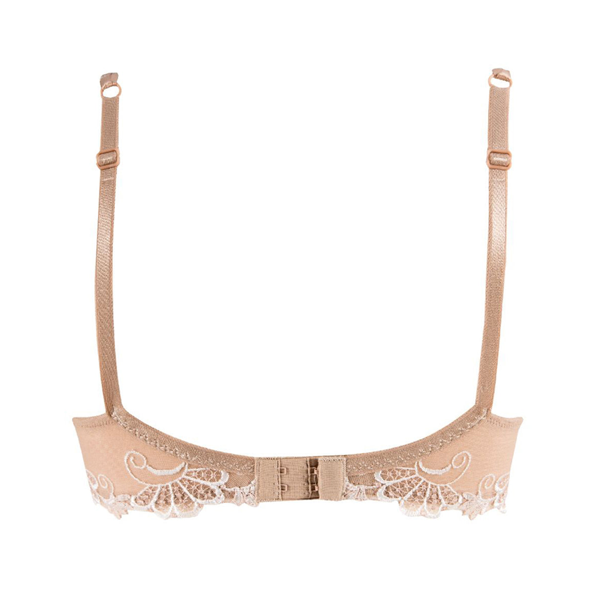 LISE CHARMEL Dressing Floral embroidered satin and stretch-tulle underwired  push-up bra