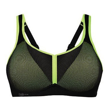 Anita 5544 Air Control DeltaPad Sports Bra in Black/Neon